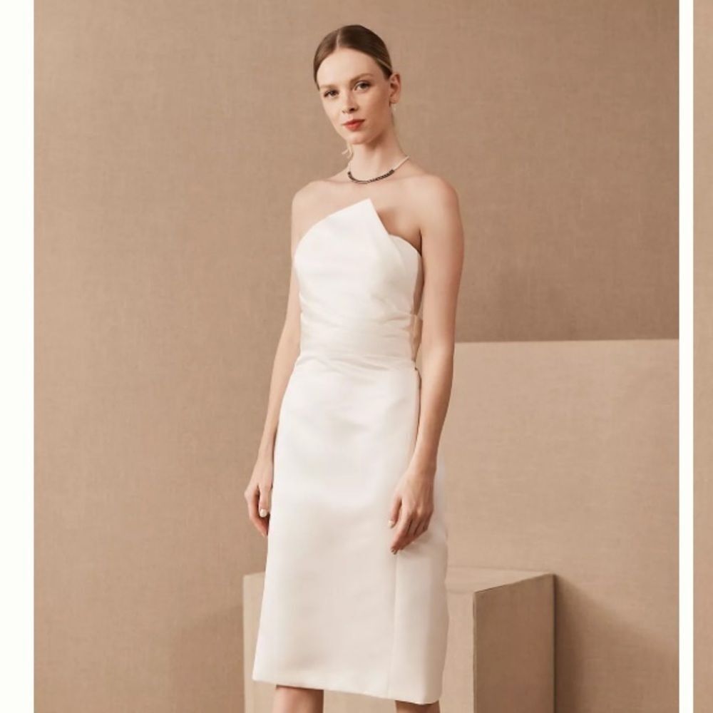 Anthropologie Amsale Waverly Dress Size 10 Wedding Dress - Picture 3 of 9